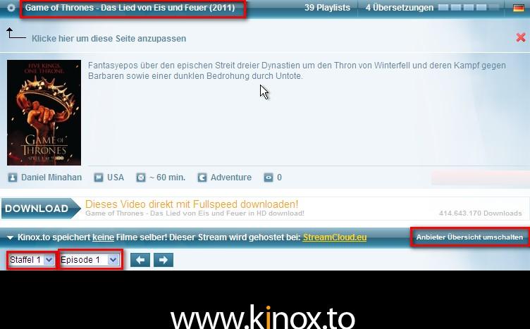 Film Stream online anschauen bei KinoX.to