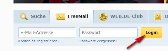 WEB.de Mail Login (@web.de) - Login Seite.