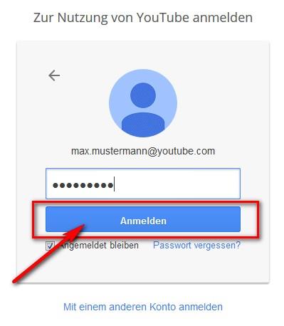 YouTube Login: Konto Login starten
